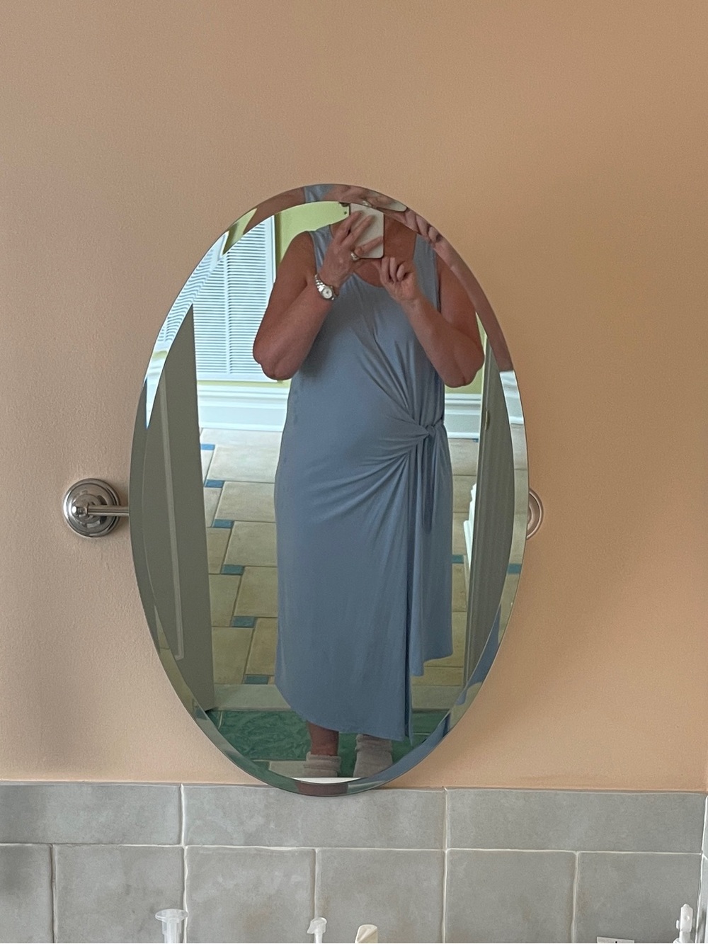 Universal Standard Light Blue Dress Size: 14-16
